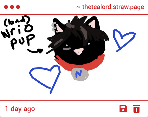 thetealord's tweet photo. Cute wrio pup thank youuuu 😭💖 #askjam https://t.co/keYofTrFfW