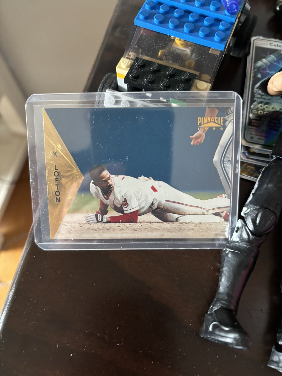 Eric Hecker (@eshecker) on Twitter photo I love mail days more than anything, especially RAK maildays, and more so when they are from <a href="/tresamigos858/">Jared Bray</a>.
He sent me this great action shot of <a href="/Kenny_Lofton7/">Kenny Lofton</a> hoping I didn’t have it already. I did, but Landon did not, until now and it’s prominently featured on his desk. I love mail days more than anything, especially RAK maildays, and more so when they are from <a href="/tresamigos858/">Jared Bray</a>.
He sent me this great action shot of <a href="/Kenny_Lofton7/">Kenny Lofton</a> hoping I didn’t have it already. I did, but Landon did not, until now and it’s prominently featured on his desk.