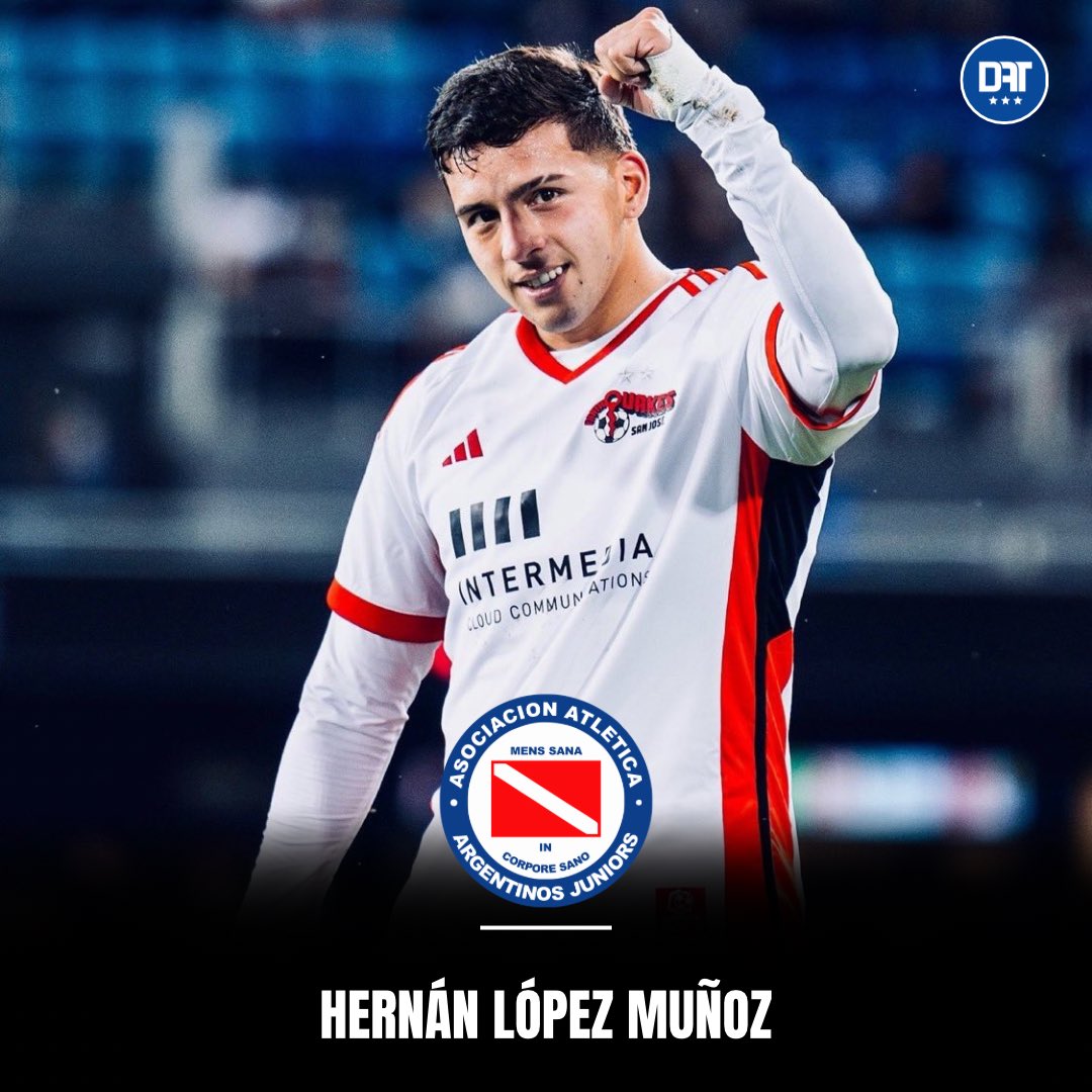 DAT (@deportesaltacok) on Twitter photo 🚨🐞 #ArgentinosJuniors ABRIÓ CONVERSACIONES para contratar a Hernán LÓPEZ MUÑOZ.
➡️ El Bicho tuvo CONTACTOS con el Representante del jugador para poder NEGOCIAR.
*️⃣ Al futbolista le quedan 18 MESES DE CONTRATO en el #SanJoséEarthquakes 🇺🇸.
ℹ️ <a href="/GerGarciaGrova/">Germán García Grova</a> 🚨🐞 #ArgentinosJuniors ABRIÓ CONVERSACIONES para contratar a Hernán LÓPEZ MUÑOZ.
➡️ El Bicho tuvo CONTACTOS con el Representante del jugador para poder NEGOCIAR.
*️⃣ Al futbolista le quedan 18 MESES DE CONTRATO en el #SanJoséEarthquakes 🇺🇸.
ℹ️ <a href="/GerGarciaGrova/">Germán García Grova</a>