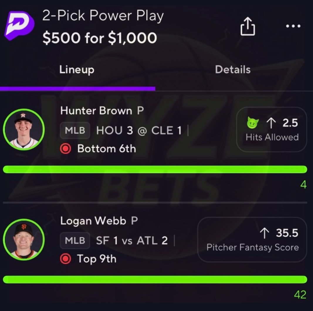 OMFGG CASH IT ✅😱 I GOT $$$ FOR A RANDOM FOLLOWER WHO LIKES/RT’s THIS TWEET 💰💚

BANG THAT $1,000 MLB ⚾️ NUKE  ✅ PLAY! 🤯☢️

POSTED IN DUBCLUB 📲

50% OFF VIP PLAYS ⬇️
dubclub.win/r/p/pri-mpt4x/…

#GambkingX | #PrizePicks
