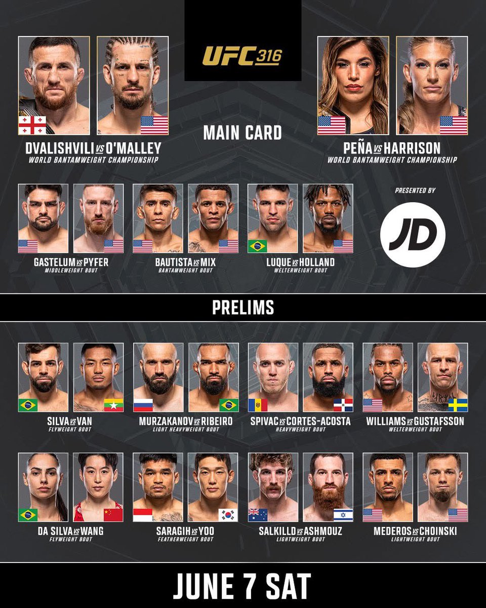FightTalkScot's tweet image. #UFC316 is live!