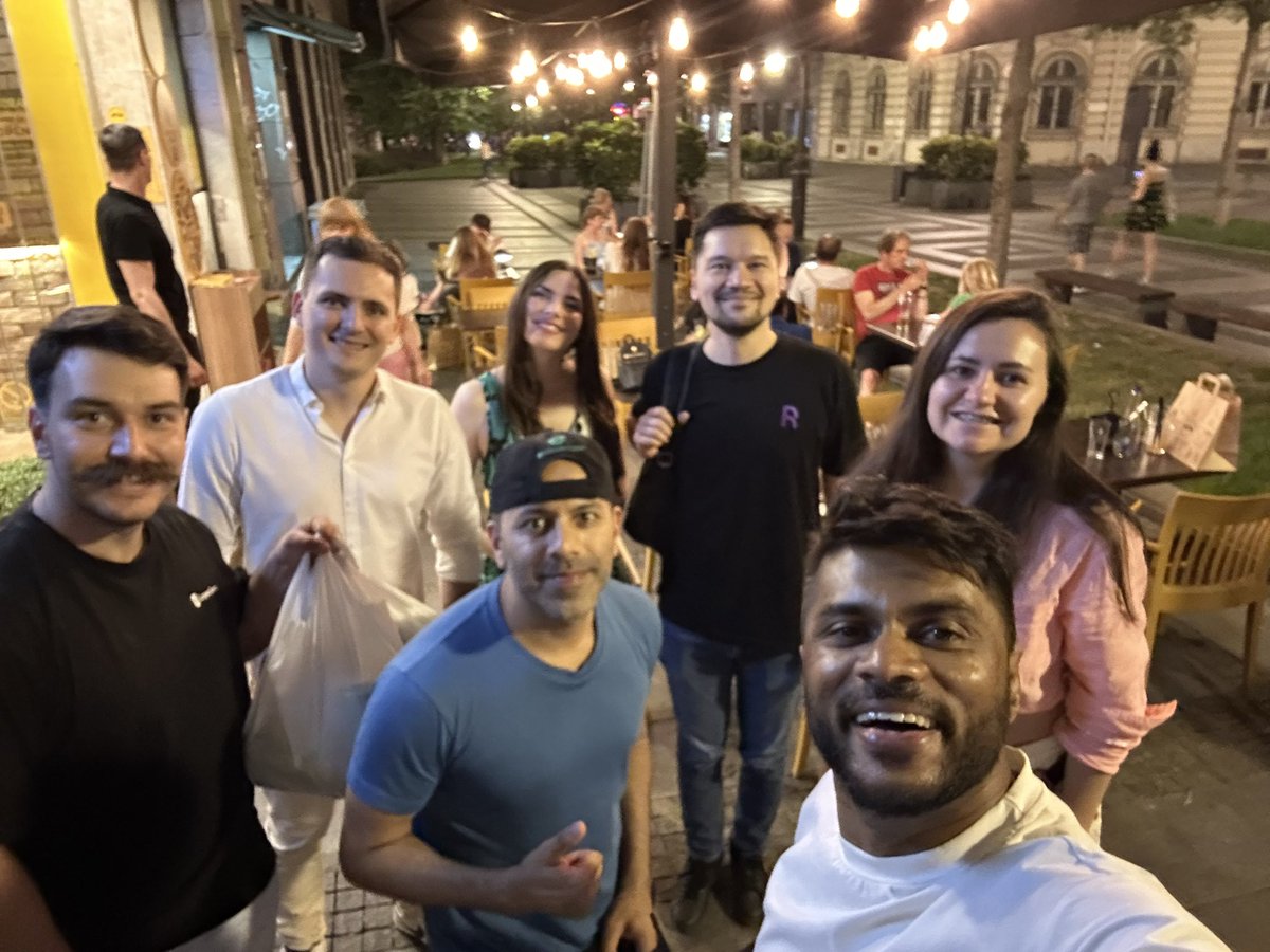Guy (@guy_de) on Twitter photo Wrapping up the most welcoming eth event <a href="/ethbelgrade/">ETH Belgrade</a> Thank you for the hospitality <a href="/0xdevelopera/">developera.eth</a> <a href="/tanjaweb3/">Tanja.lens</a> <a href="/andrej_dev/">Andrej 🦇🔊</a> <a href="/0xMilica/">0xMilica | ZK education</a>
<a href="/RareSkills_io/">RareSkills</a> <a href="/RareTalent_xyz/">RareTalent</a> will be back!
<a href="/Jeyffre/">Jeffrey Scholz</a> <a href="/NFTMerchant/">nftmerchant.lens</a> Wrapping up the most welcoming eth event <a href="/ethbelgrade/">ETH Belgrade</a> Thank you for the hospitality <a href="/0xdevelopera/">developera.eth</a> <a href="/tanjaweb3/">Tanja.lens</a> <a href="/andrej_dev/">Andrej 🦇🔊</a> <a href="/0xMilica/">0xMilica | ZK education</a>
<a href="/RareSkills_io/">RareSkills</a> <a href="/RareTalent_xyz/">RareTalent</a> will be back!
<a href="/Jeyffre/">Jeffrey Scholz</a> <a href="/NFTMerchant/">nftmerchant.lens</a>