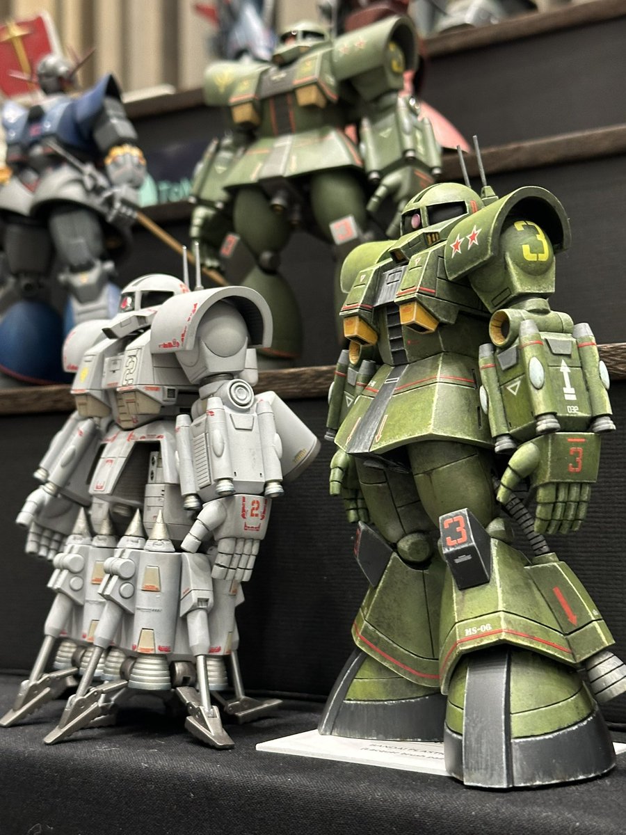 作品コラボは展示会の醍醐味🥰✨

本日もよろしくお願い致します☺️✨🙇‍♂️

#八展2025 
#旧キット