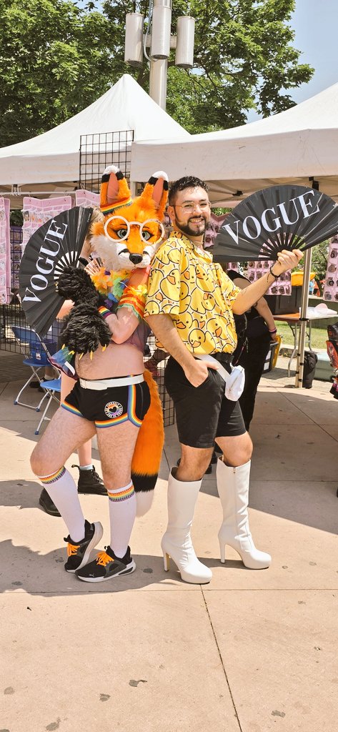 #MotorCityPride was a blast!! Whoever this queen is, love your face 😁🧡 #HappyPride #Vogue