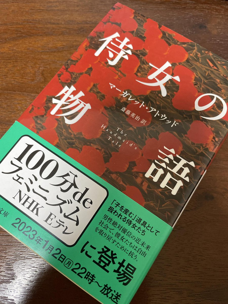 「もしかしたら、わたしは何が起こっているのかを本当には知りたくないのかもしれません。知らない方がいいのかもしれません」（357頁）
自分の置かれた状況を知ることが逆に怖くなる。鈍感を意識すればするほど敏感になってしまう。
#マーガレット・アトウッド　#侍女の物語　#斎藤英治訳　#読了