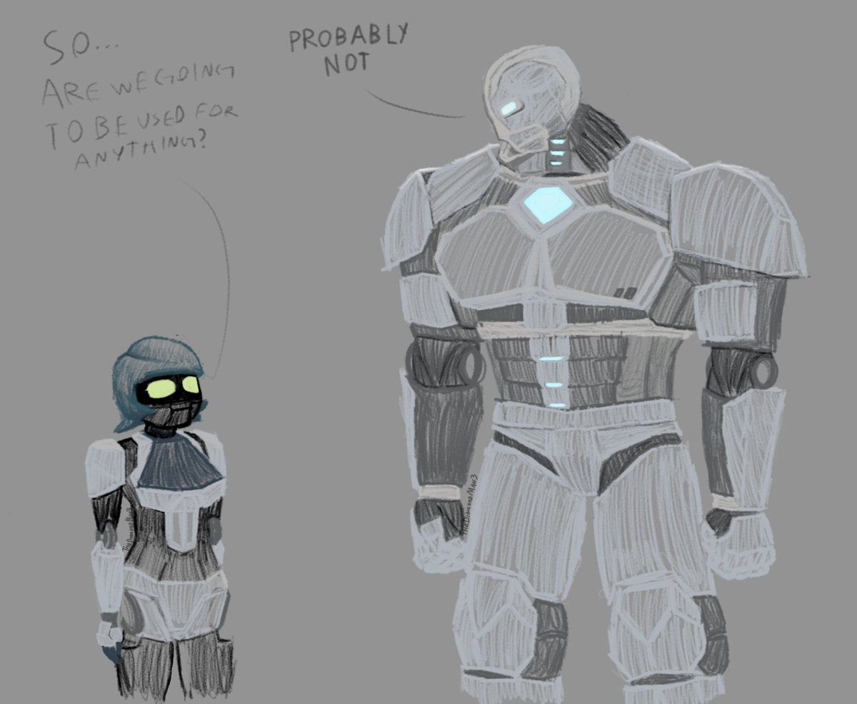 Bored on a saturday, so I decided to draw something instead of doing 3D stuff.
Using two old characters of mine.