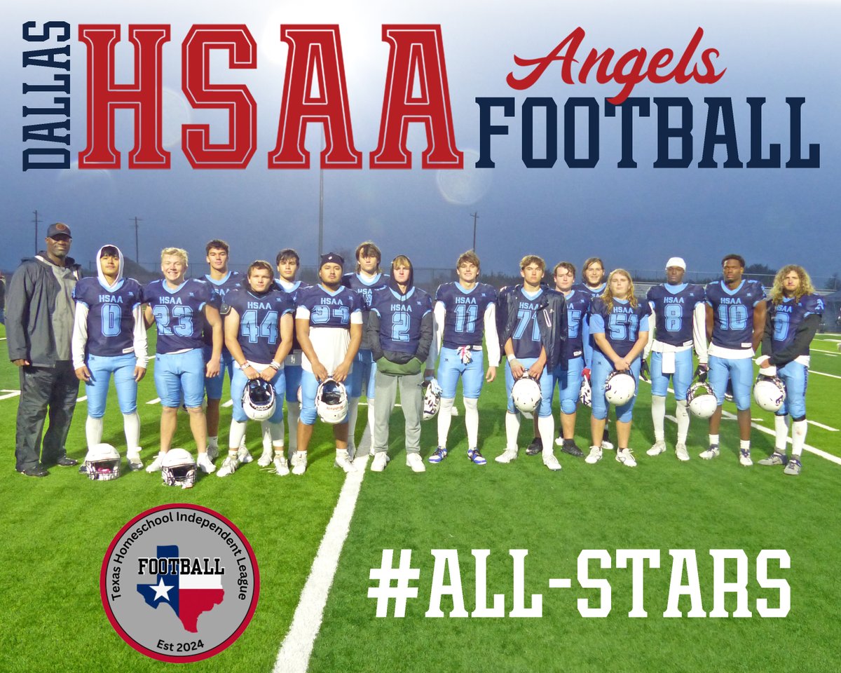 2024 Dallas HSAA Varsity Football Recap #2: THIL All-Stars

1st Team All-State:
⭐Jordan Davis - Defensive Backs, Wide Receivers
⭐Tyson Davis - Wide Receivers, Defensive Backs
⭐Lawson Montgomery - Quarterbacks
⭐Colin Rooney - Running Backs, Linebackers
⭐Andrew Segura -