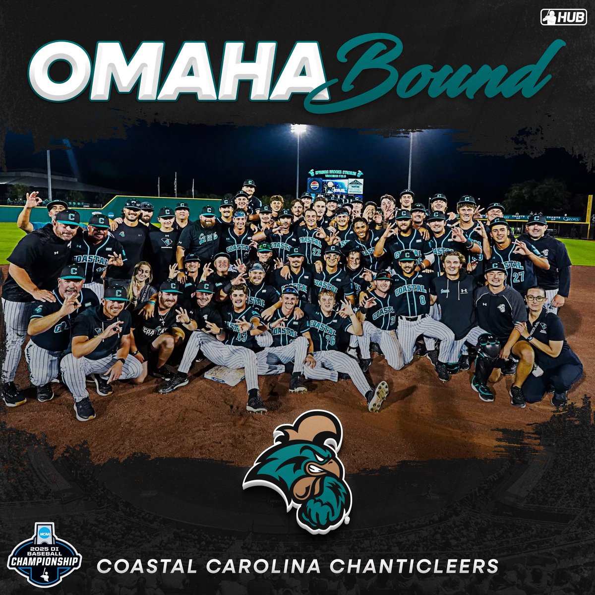 College Baseball Hub (@collegebsbhub) on Twitter photo FOR THE SECOND TIME IN PROGRAM HISTORY, <a href="/CoastalBaseball/">Coastal Carolina Baseball</a> IS HEADED TO OMAHA! FOR THE SECOND TIME IN PROGRAM HISTORY, <a href="/CoastalBaseball/">Coastal Carolina Baseball</a> IS HEADED TO OMAHA!