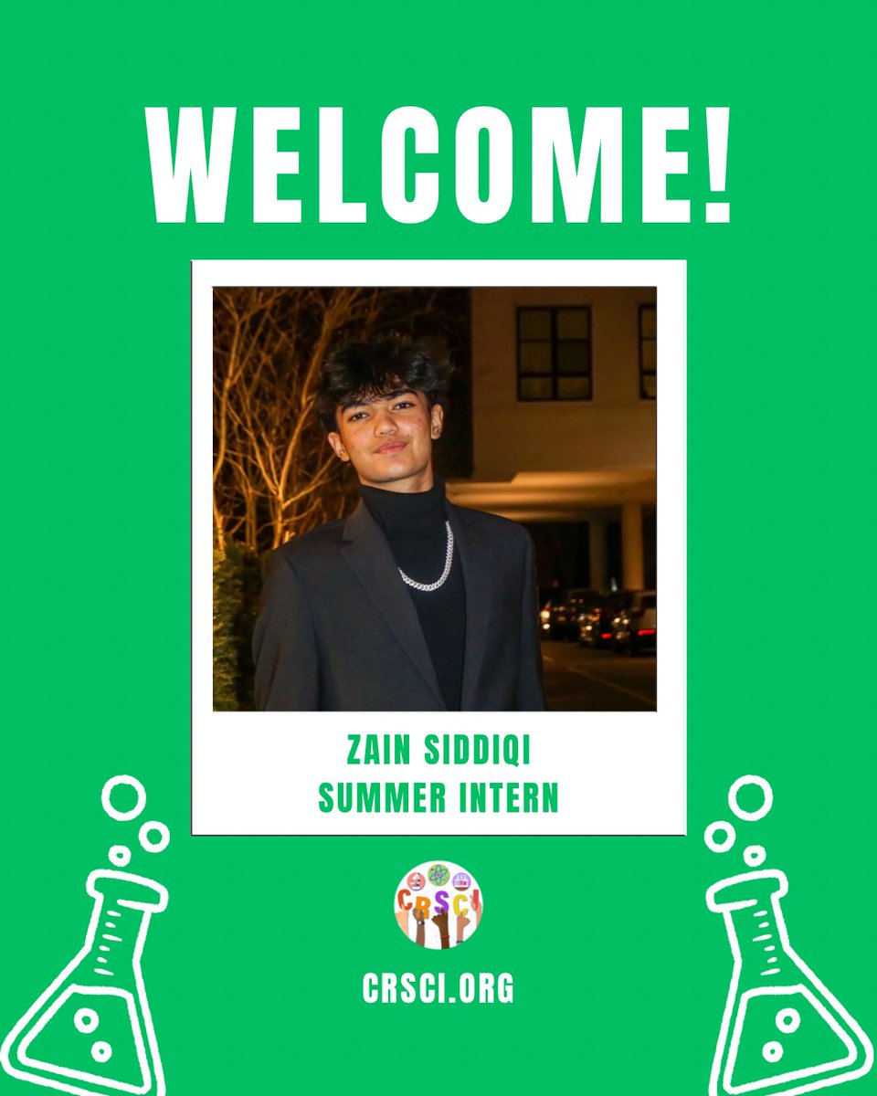 cr_sci's tweet photo. 🎉 Meet our Summer Intern! 🎉

Hey everybody! I’m Zain Siddiqi, a rising senior at Denmark High School and I’m happy to say I’m interning at Culturally Relevant Science this summer 🌞 .

#MeetTheIntern #YoungLeadersInSTEM #HighSchoolToCollege #YouthInAction #RealWorldLearning https://t.co/sSf6LynXTb