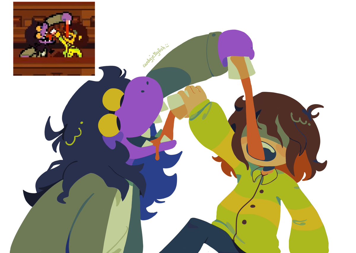 Deltarune chapter 4 small spoilers 
[#deltarune #deltarunefanart]
.
.
.
.
.
.
Sooo their friendship is everything actually😢