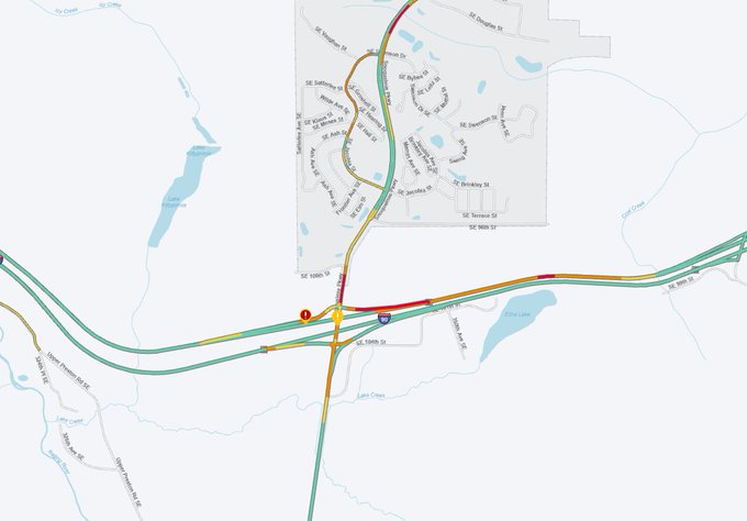 Nilinaw: Ang Westbound I-90 off-ramp sa SR 18 ay