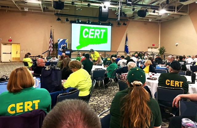 “Thanks to our Hamden CERT Members💚 who came out today to CERT Saturday Training Day!  These 10 individuals are a fine example of why our program is so successful.  Also, thank you to our Leaders at the State Department of Emergency Management for making this event possible.”