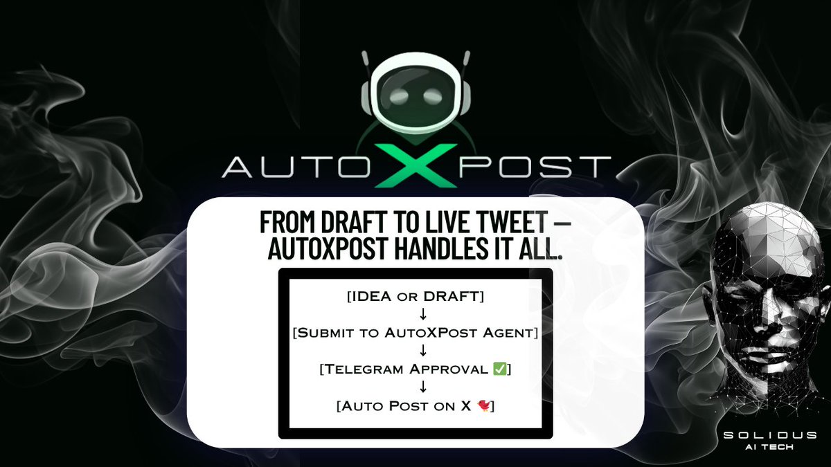 Caicay04231995's tweet photo. Meet AutoXPost by @AITECHio  — Your AI Tweet Assistant 🤖

Tired of juggling content calendars, dashboards &amp; reminders just to stay active on X?

AutoXPost from @AITECHLabs is your new secret weapon. 🧠💬

#AgentForge #AutoXPost #Web3Tools #AI https://t.co/5oD8aBorzF