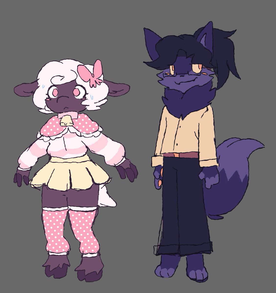 trying to give sheep girl a boyfriend. what are we thinking