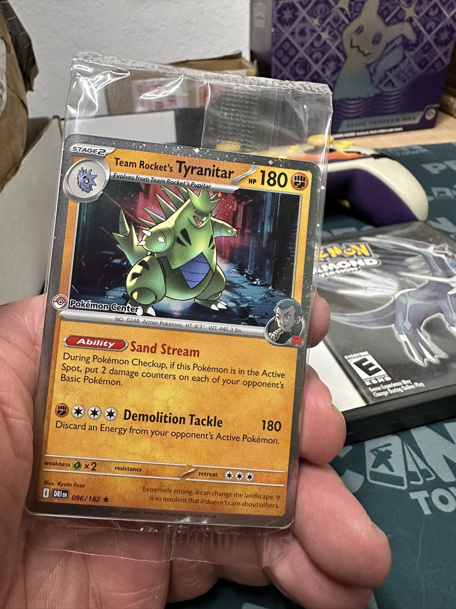 Sick! Rocket’s T-Tar with a Pokemon Center stamp!