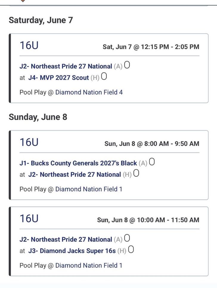 Nicholas Innamorati (@nickinnamorati) on Twitter photo First tournament at <a href="/DiamondNationNJ/">Diamond Nation</a> Super 16’s playing with <a href="/NEPridebaseball/">NEPridebaseball</a>
<a href="/rcalli21/">Ryan Callahan</a> First tournament at <a href="/DiamondNationNJ/">Diamond Nation</a> Super 16’s playing with <a href="/NEPridebaseball/">NEPridebaseball</a>
<a href="/rcalli21/">Ryan Callahan</a>