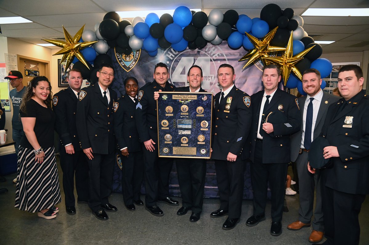 NYPD NEWS (@nypdnews) on Twitter photo Surrounded by family, friends, and colleagues, Deputy Chief McCormack left <a href="/NYPD44Pct/">NYPD 44th Precinct</a> for his final day as an NYPD officer after nearly 40 years of service. We thank him for his unwavering dedication to public service and wish him the best in his well-earned retirement! Surrounded by family, friends, and colleagues, Deputy Chief McCormack left <a href="/NYPD44Pct/">NYPD 44th Precinct</a> for his final day as an NYPD officer after nearly 40 years of service. We thank him for his unwavering dedication to public service and wish him the best in his well-earned retirement!