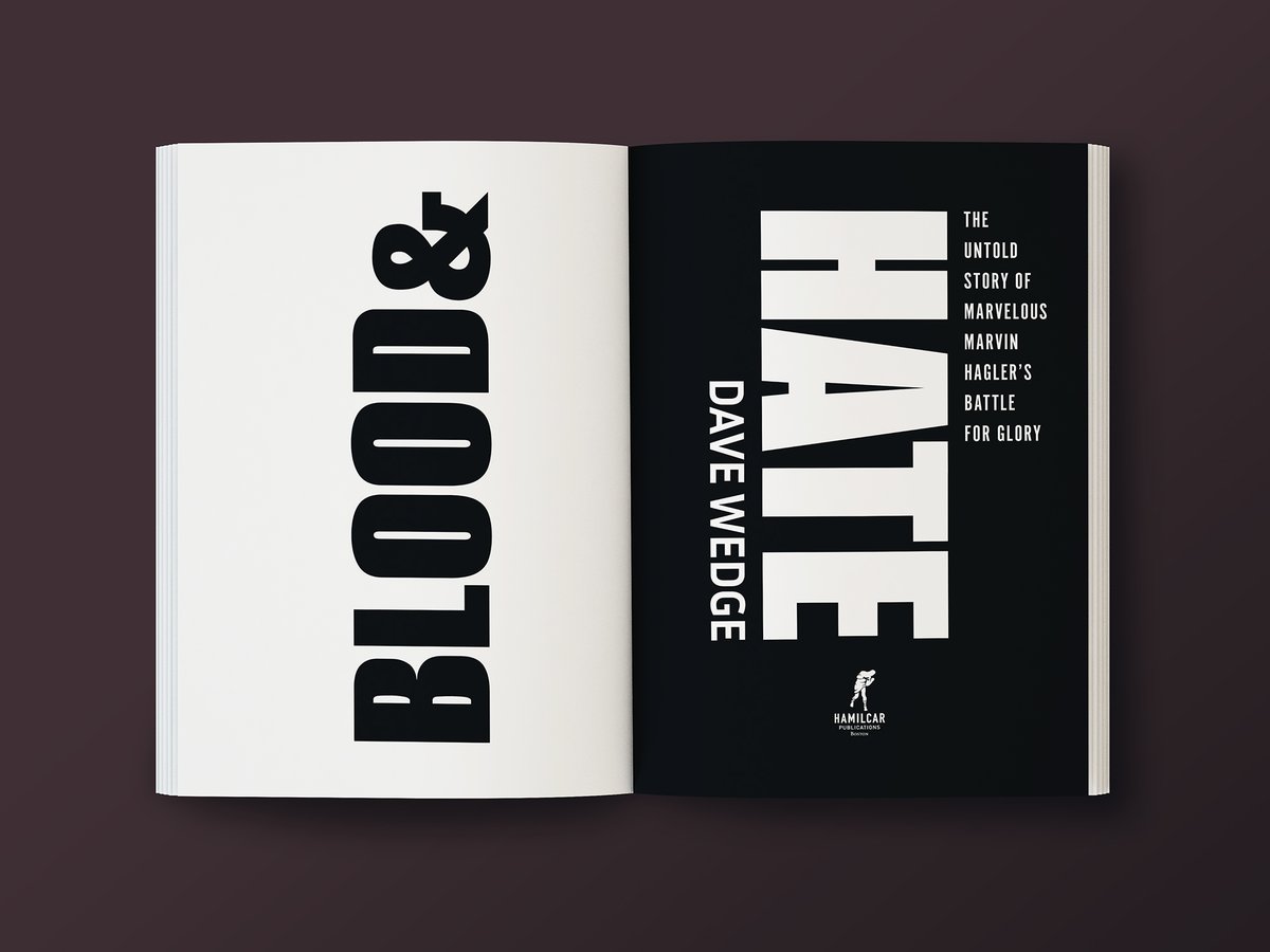 Dave Wedge's BLOOD &amp; HATE: THE UNTOLD STORY OF MARVELOUS MARVIN HAGLER'S BATTLE FOR GLORY available wherever books are sold on June 17! 📕🥊💎

Design by <a href="/BradNorrDesign/">Brad D Norr</a>.

PRE-ORDER ⬇️⬇️
amazon.com/Blood-Hate-Unt…