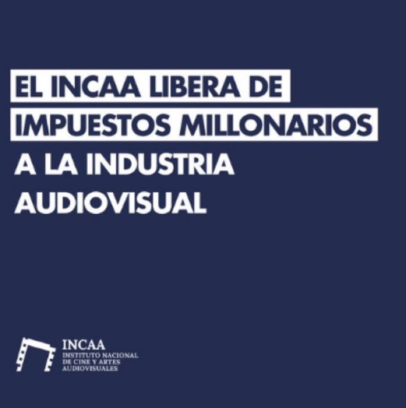 🗽 SE ELIMINAN IMPUESTOS al CINE 

👉🏼Eliminación del Impuesto a la Distribución de Películas Extranjeras: AHORRO CASI $70 MILLONES 

👉🏼Supresión de los Aranceles de Inscripción y Renovación al RPACA: AHORRO DE HASTA $348.000 POR TRÁMITE

¿APOYAS la MEDIDA?👇🏼