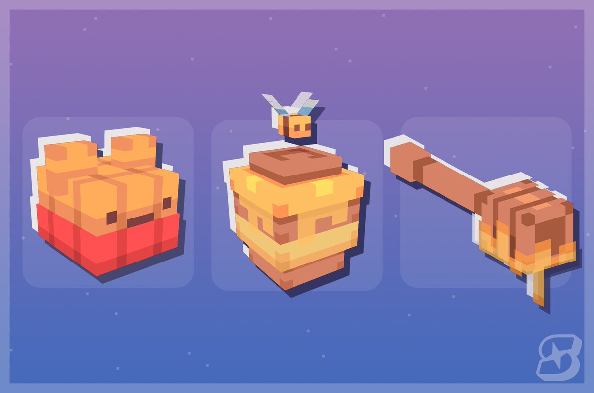 Deep in the Hundred Acre Woods… 🍯🐝

#minecraft #Blockbench #lowpoly #pixelart