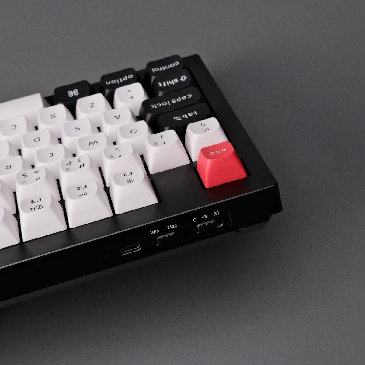 KeychronMK's tweet photo. Mac or Windows? Why not both. The Q5 HE comes with keycaps pre-installed for Mac, plus extra Windows and Alt keycaps, along with a handy system toggle—so you’re all set no matter what you use.

#Keychron #HallEffect #CustomKeyboard #MacSetup #WindowsSetup #ProductivityGear https://t.co/MxD6clufYI
