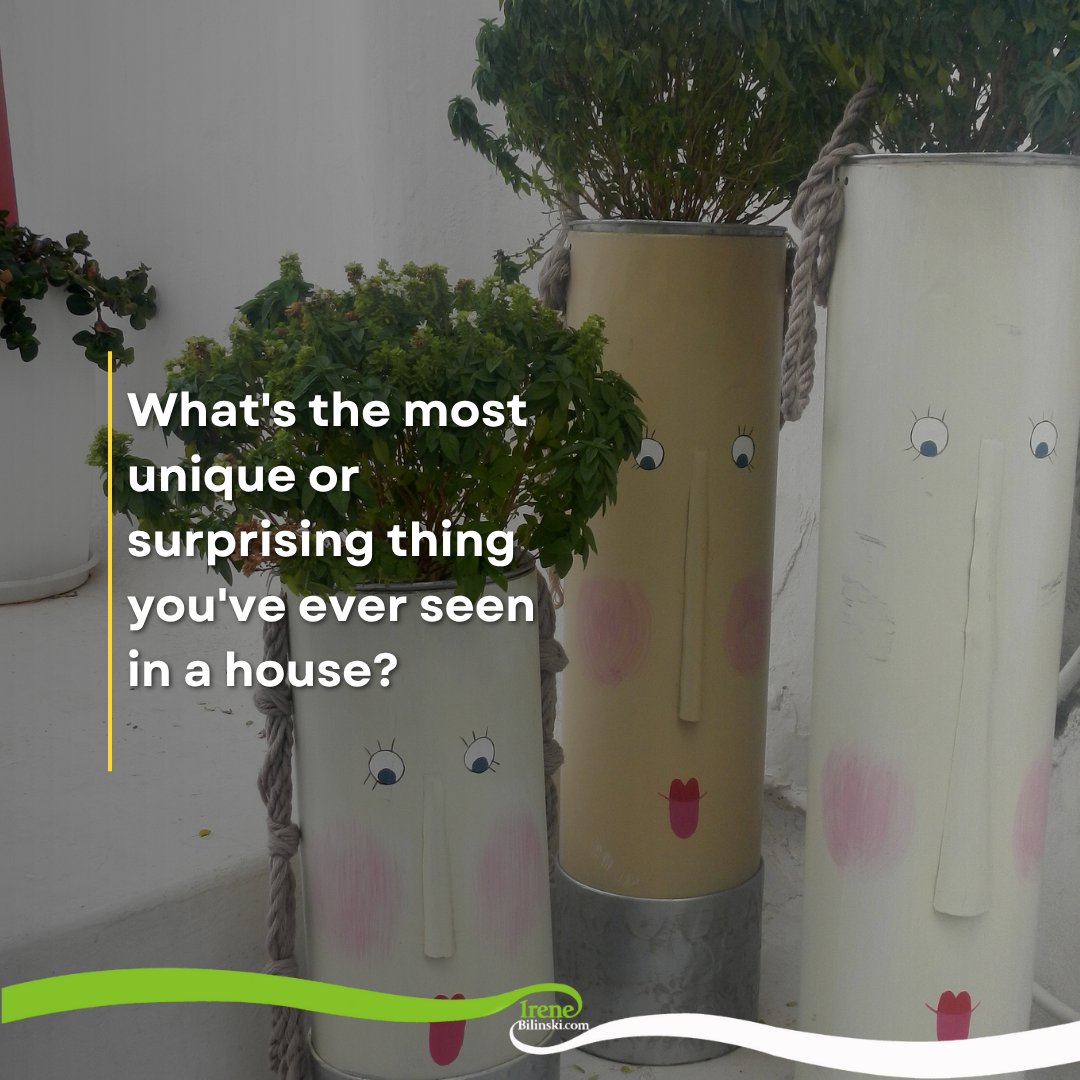 What's the most unique or surprising thing you've ever seen in a house? It can be a home you visited or a home you were interesting in buying. Tell us in the comments.