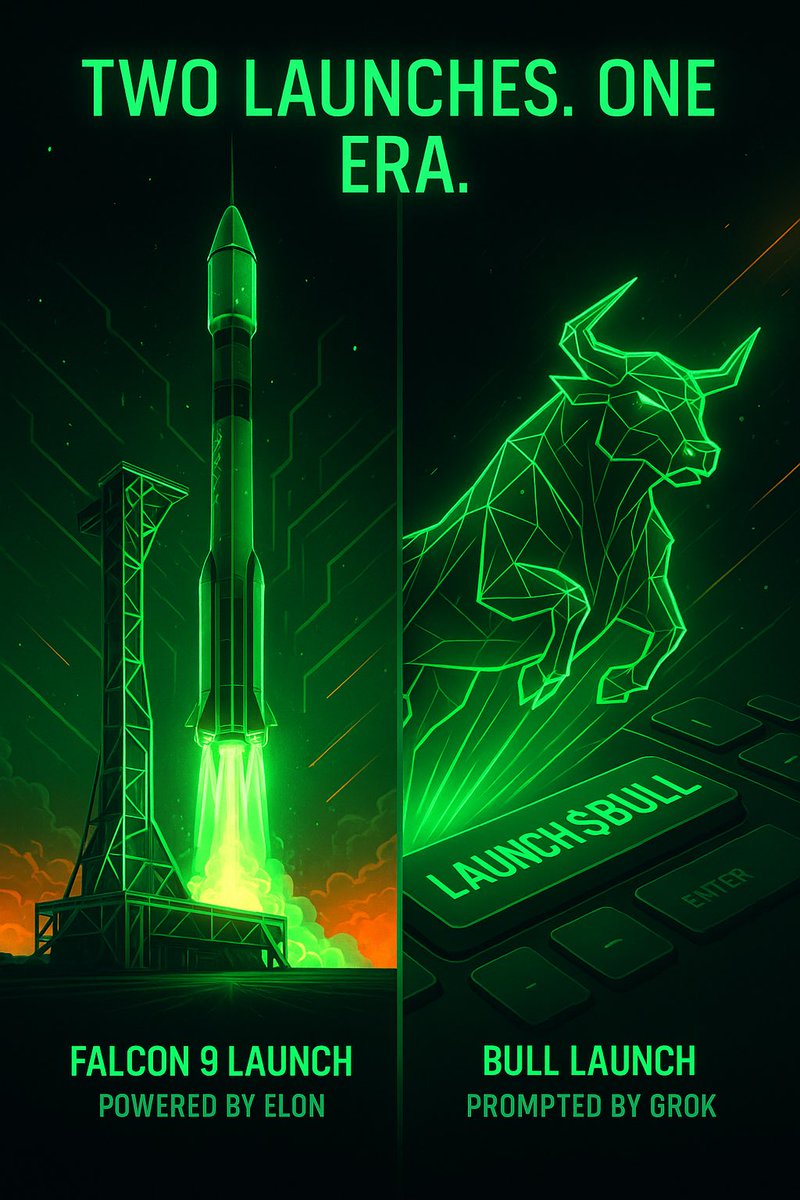 <a href="/SpaceX/">SpaceX</a> <a href="/elonmusk/">Elon Musk</a> <a href="/Axiom_Space/">Axiom Space</a> <a href="/Space_Station/">International Space Station</a> Falcon 9 is cool…
But Grok launched something even more explosive.
→ $BULL 🐂💥
#PromptedByGrok #BullSeason
<a href="/BullbyGrokAI/">Fan BULL by GROK</a>