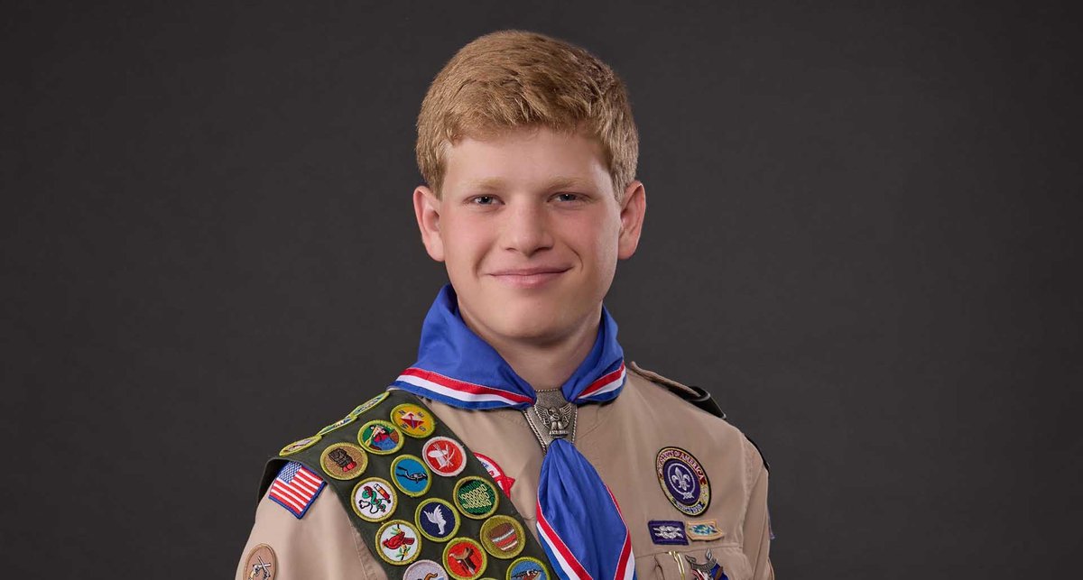 Oliver Burke of Dallas is our 2025 Eagle Scout of the Year.  Burke will receive a $10,000 college #scholarship. Three runners-up will each receive a $2,500 scholarship: Jack DeBisschop (Conn.), Nicholas Storm (Fla.) &amp; Morgan Johnson (Okla.). legion.org/information-ce… #BestOfTheWeek