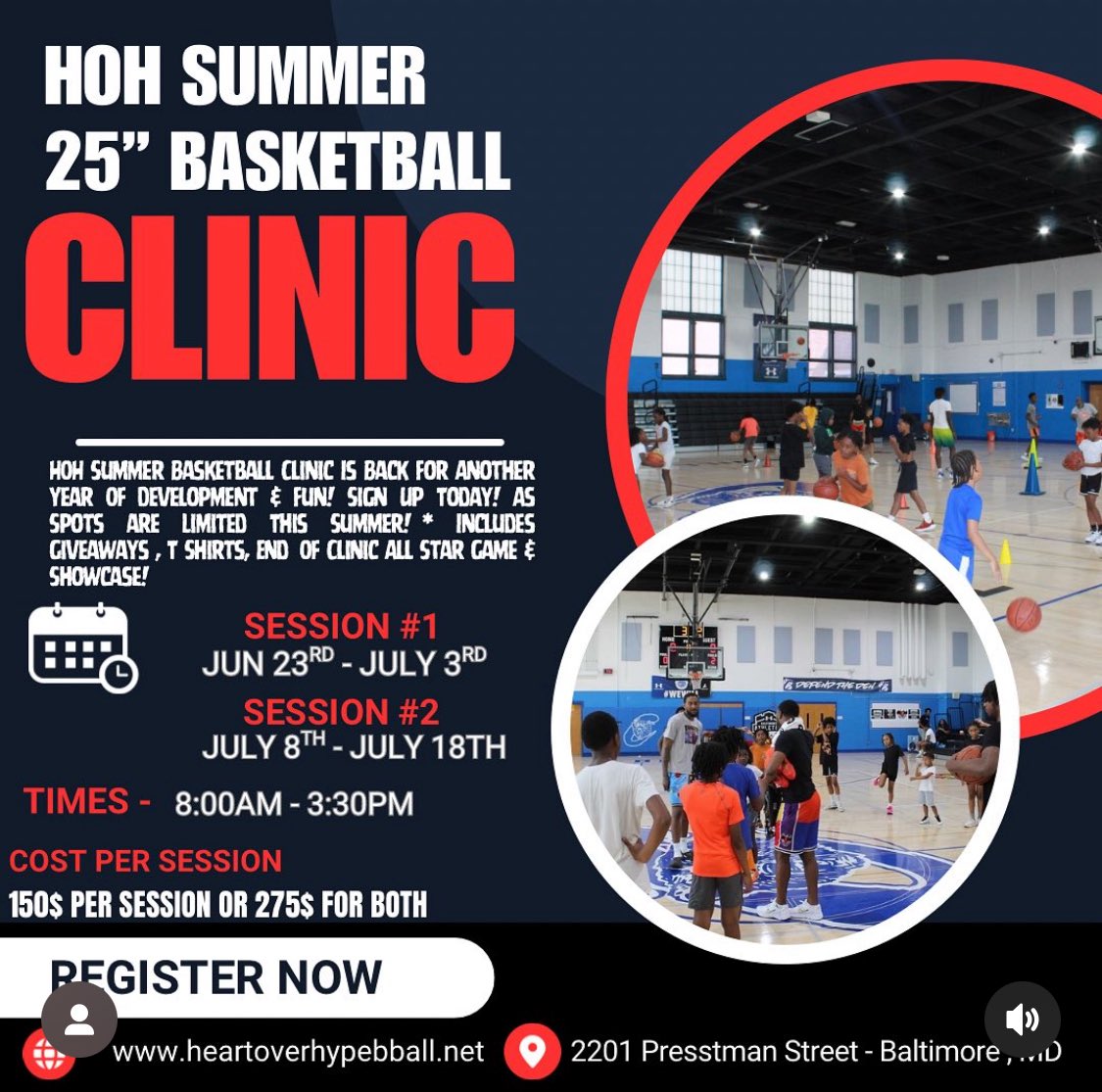 Davon Usher (@davonusher) on Twitter photo Looking for a fun, safe, and skill-building summer activity for your kid? Our Youth Basketball Clinic is the perfect choice!
Contact myself, or <a href="/HeartOverHype_/">Heart Over Hype Basketball Program</a> to get started! Looking for a fun, safe, and skill-building summer activity for your kid? Our Youth Basketball Clinic is the perfect choice!
Contact myself, or <a href="/HeartOverHype_/">Heart Over Hype Basketball Program</a> to get started!