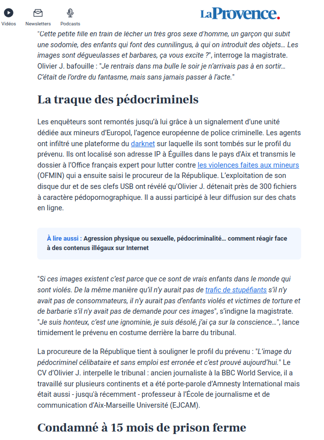 Casimir_Noir's tweet photo. @rothe64318 #EJCAM n'aura pas trainé à faire disparaître toute mention de son professeur de Journalisme pédophile #OlivierJacoulet 
Mais, il y'a bien un collègue ou un de ses disciples qui va nous dresser son portrait, vu qu'ils étaient au premières loges, non? 
https://t.co/Tb211TckeM https://t.co/DADkuAtRr3