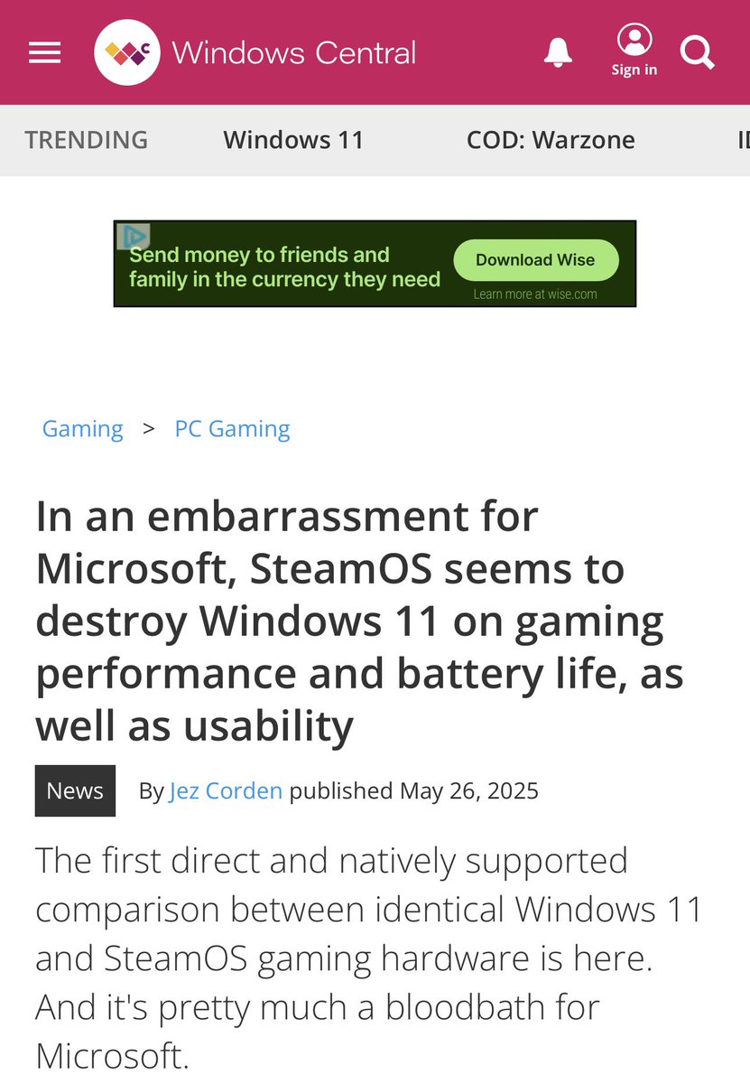 What a stupid thing to tweet

And by a developer account nonetheless.