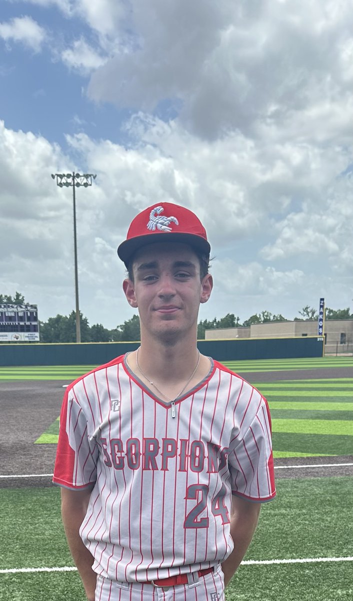 F: <a href="/ScorpionsBsb1/">Scorpions HS Baseball</a> Easton 10, HC Prospects 1
PoG: <a href="/ColeCotten2028/">Cole Cotten</a> 4 IP, 3K, H