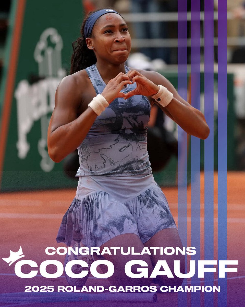 Congrats Coco! 🏆👑🇫🇷