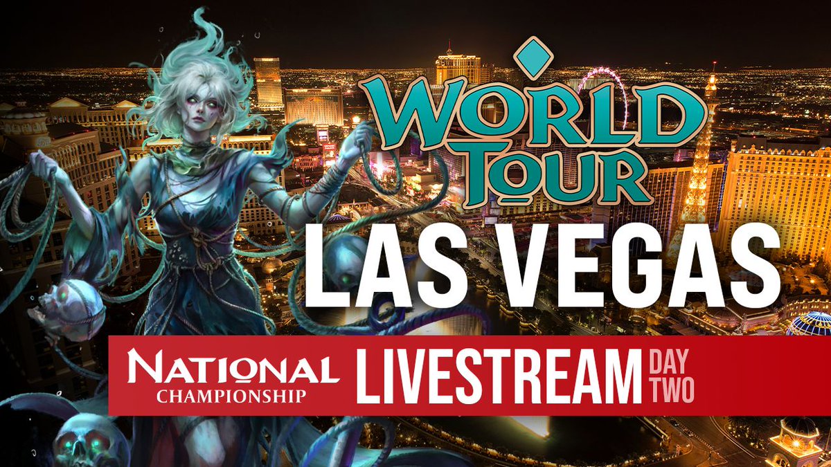 Day 2 dawns and the stakes are higher than ever! 
Who will turn their Day 1 success into the all-important top 8? 
Join us LIVE from Las Vegas for Day 2 of the USA National Championship!
📷 youtube.com/watch?v=4jlQkg…