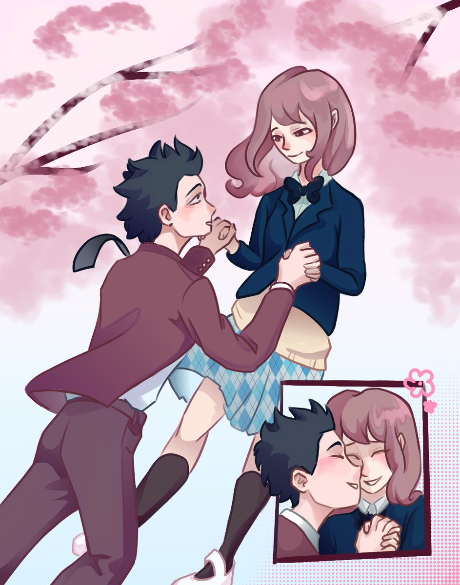 Happy Shoya and Shouko's birthday 🌸🎊 
#SilentVoice #fanart #artshare #ArtistOnTwitter #DigitalArtist