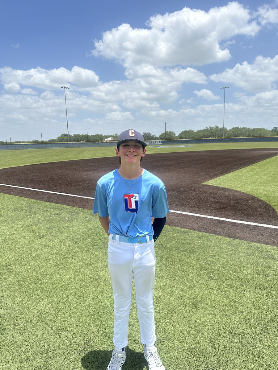 Five Tool South Texas (@fivetoolstx) on Twitter photo F:<a href="/TpuBaseball/">TexasProUnited Baseball</a> White 10, Texas Angels 2028 Boyd 3
PoG: Isaiah Segura 2-2, 3B, 2 RBI, 2R
Hitter:<a href="/NortonBlake2027/">Blake Norton</a> 2-3, RBI
Pitcher: Jason Rogers 3 IP, 4K, 3H, ER F:<a href="/TpuBaseball/">TexasProUnited Baseball</a> White 10, Texas Angels 2028 Boyd 3
PoG: Isaiah Segura 2-2, 3B, 2 RBI, 2R
Hitter:<a href="/NortonBlake2027/">Blake Norton</a> 2-3, RBI
Pitcher: Jason Rogers 3 IP, 4K, 3H, ER