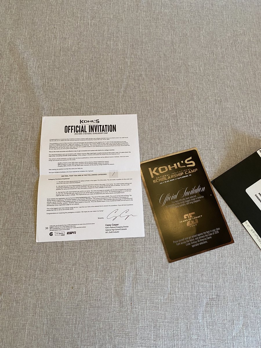 Baergen H. Johnson (@baergenhjohnson) on Twitter photo Glad to say I’ve been invited to the <a href="/KohlsSnapping/">Kohl's Snapping Camps</a> scholarship camp!
<a href="/RecruitTonkaFB/">Minnetonka FB Recruiting</a> <a href="/SpecialTeamsU/">Special Teams U™</a> <a href="/SpecialTeamsFB/">Coach Chris Husby</a> <a href="/Phase3Kicking/">Phase 3 Kicking</a> <a href="/CoachKenBecka/">Ken Becka</a> Glad to say I’ve been invited to the <a href="/KohlsSnapping/">Kohl's Snapping Camps</a> scholarship camp!
<a href="/RecruitTonkaFB/">Minnetonka FB Recruiting</a> <a href="/SpecialTeamsU/">Special Teams U™</a> <a href="/SpecialTeamsFB/">Coach Chris Husby</a> <a href="/Phase3Kicking/">Phase 3 Kicking</a> <a href="/CoachKenBecka/">Ken Becka</a>