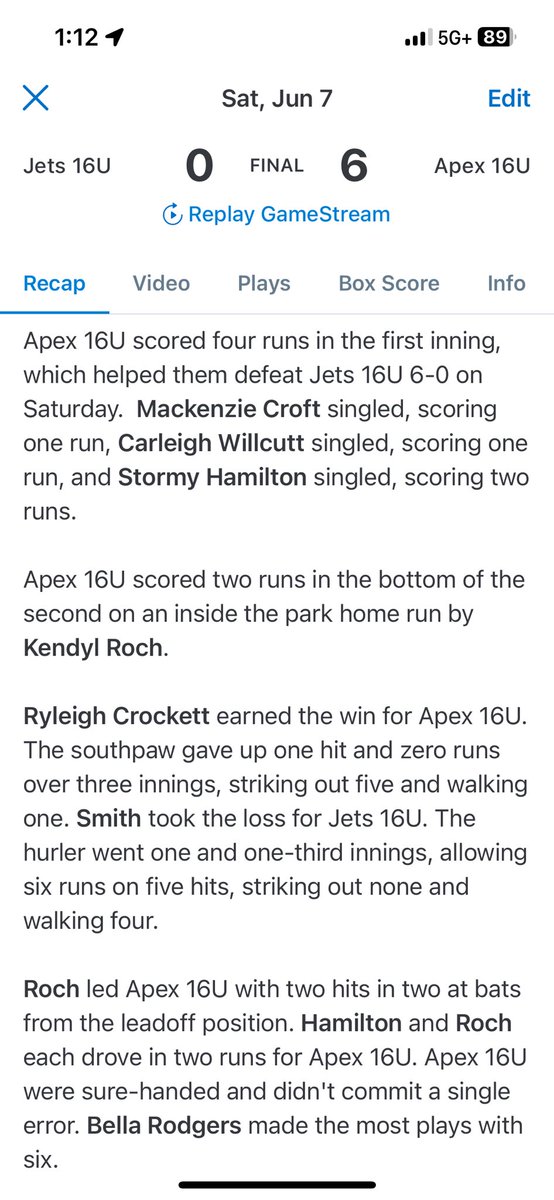 won our first game 6-0!
our pool play game that was originally scheduled for 9:30 is now scheduled to start at 1:30 today!