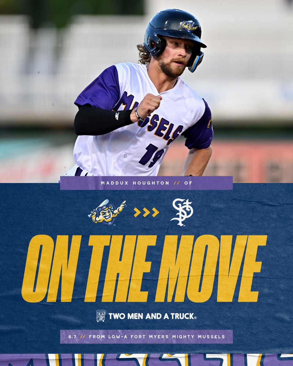 St. Paul Saints (@stpaulsaints) on Twitter photo .<a href="/MadduxHoughton/">Maddux Houghton</a> Gets The Latest Call To St. Paul, Promoted From Low-A <a href="/MightyMussels/">Fort Myers Mighty Mussels</a> As the Next TWO MEN AND A TRUCK Player on the Move
Story: milb.com/st-paul/news/h… .<a href="/MadduxHoughton/">Maddux Houghton</a> Gets The Latest Call To St. Paul, Promoted From Low-A <a href="/MightyMussels/">Fort Myers Mighty Mussels</a> As the Next TWO MEN AND A TRUCK Player on the Move
Story: milb.com/st-paul/news/h…