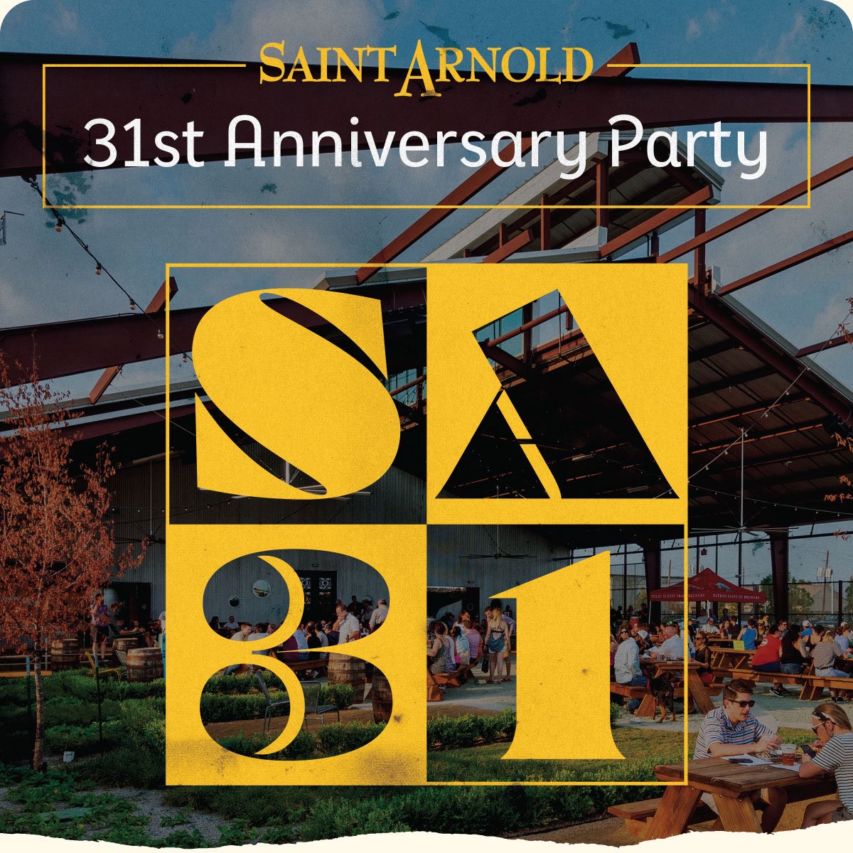 DFWBeerScene (@dfwbeer) on Twitter photo Today Saint Arnold’s in Houston celebrates their 31st birthday making them the oldest active brewery in Texas. Congratulation to everyone at <a href="/SaintArnold/">SaintArnold</a> Today Saint Arnold’s in Houston celebrates their 31st birthday making them the oldest active brewery in Texas. Congratulation to everyone at <a href="/SaintArnold/">SaintArnold</a>
