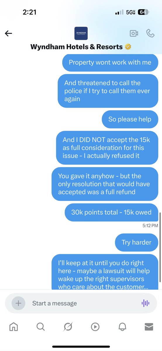 RobKimmer's tweet photo. @WyndhamHotels not
Responding now?  Huh.. not surprised. https://t.co/w2CfCREYFE