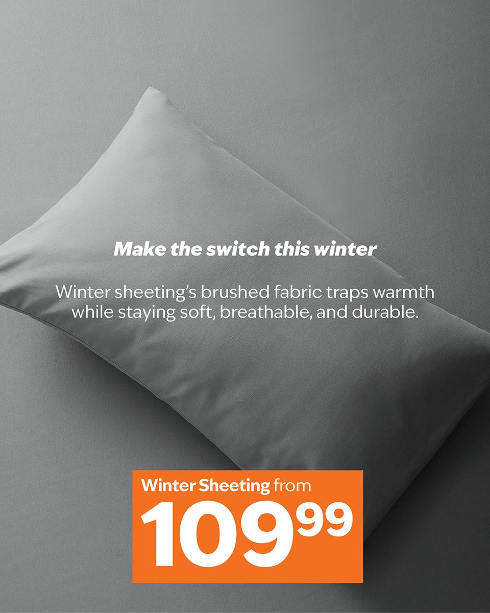 Don't just sleep through winter, snuggle through it! Our winter sheeting is designed to keep you warm and cozy, no matter how chilly it gets outside. Transform your bed into a true sanctuary and embrace the ultimate comfort. Click here tinyurl.com/rnt4p8vz to shop now.