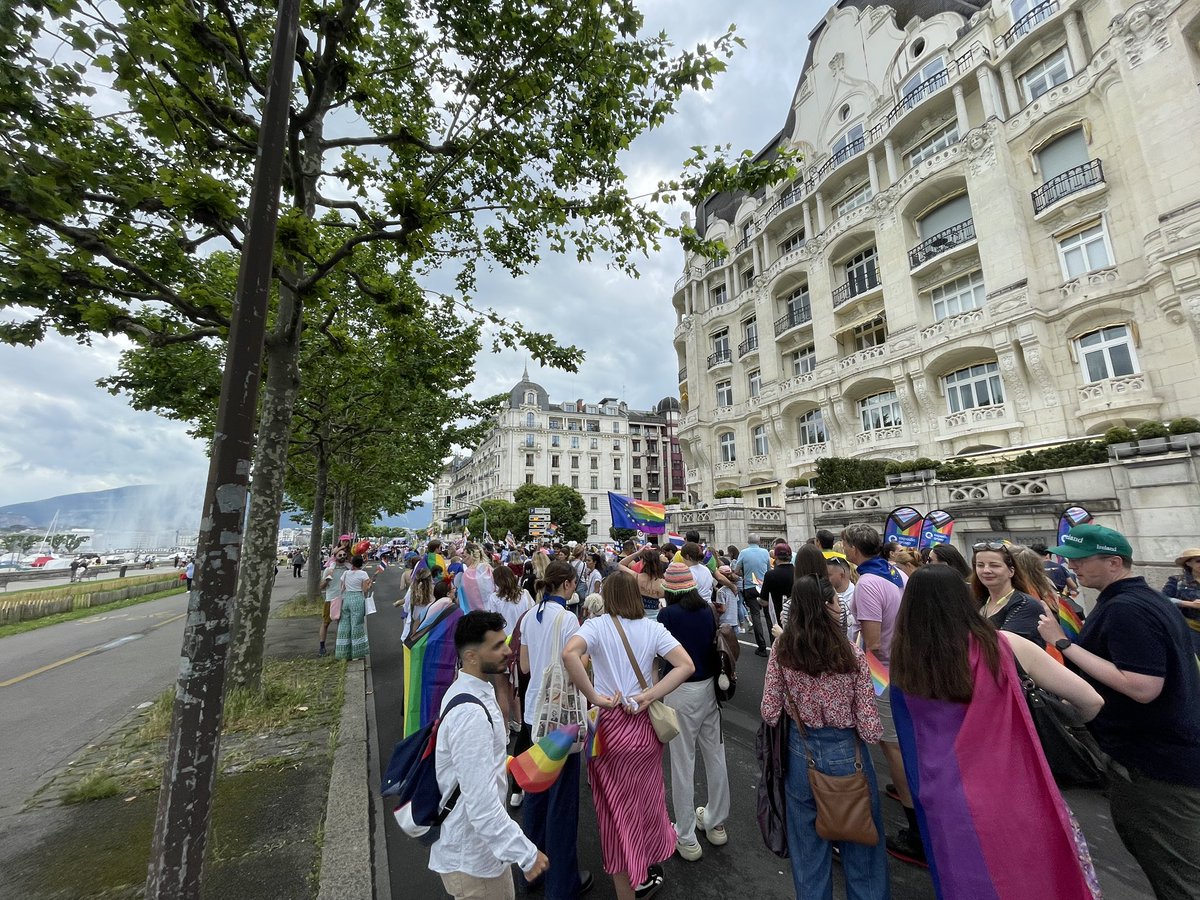 ESandersFCDO's tweet image. #Pride2025 in Geneva. A beautiful and important celebration of love and equality. #EqualSafeFree