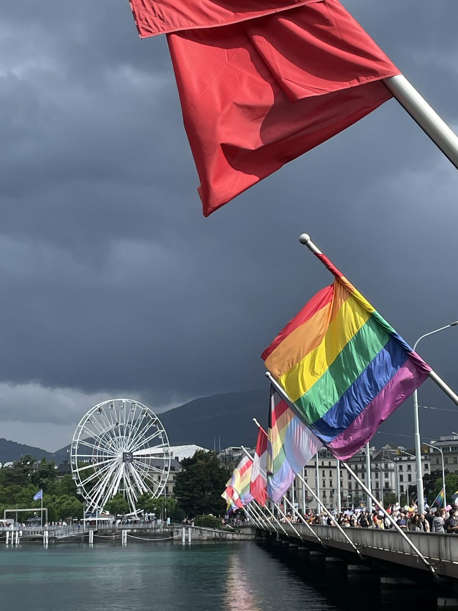 ESandersFCDO's tweet image. #Pride2025 in Geneva. A beautiful and important celebration of love and equality. #EqualSafeFree
