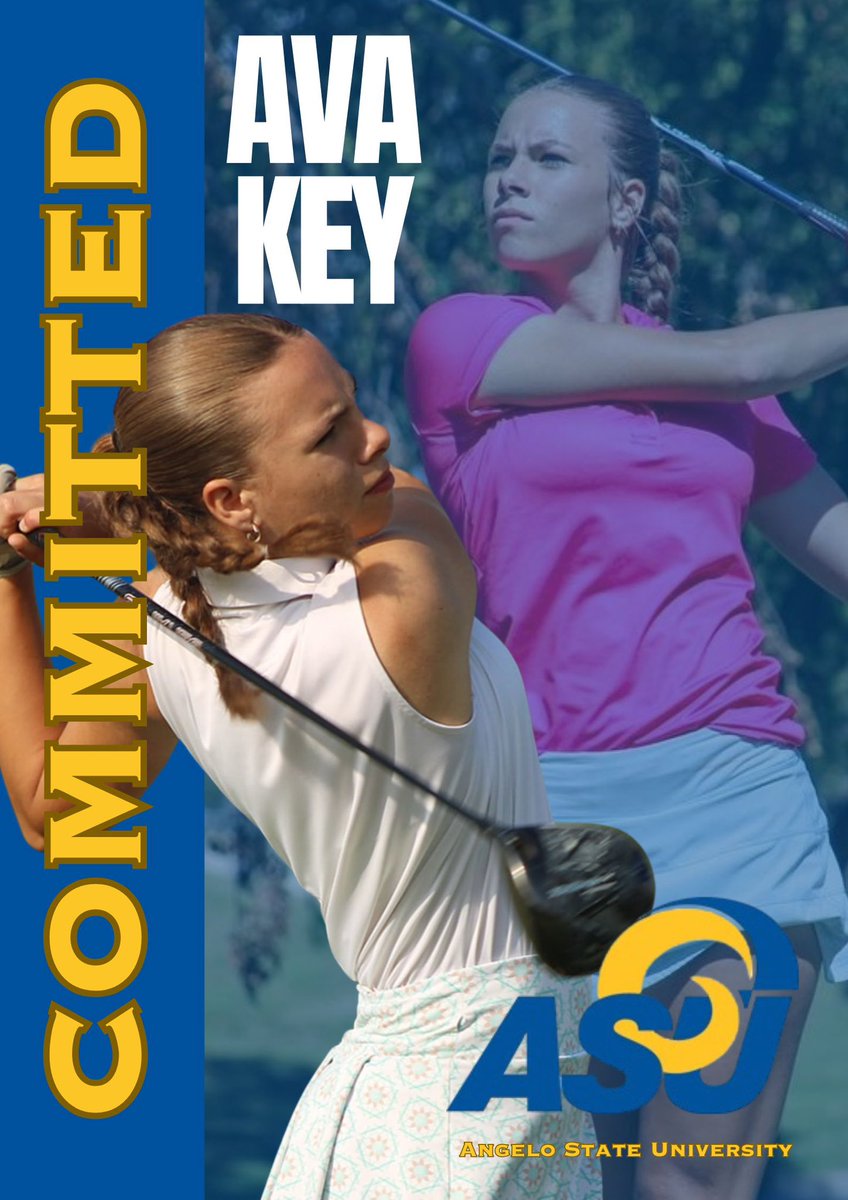 Abi Key - 2027 - Defender (@abikey2027) on Twitter photo Super excited and proud of my sister for her verbal commitment to <a href="/AngeloState/">Angelo State</a>
#2026 #golf #letsgo Super excited and proud of my sister for her verbal commitment to <a href="/AngeloState/">Angelo State</a>
#2026 #golf #letsgo