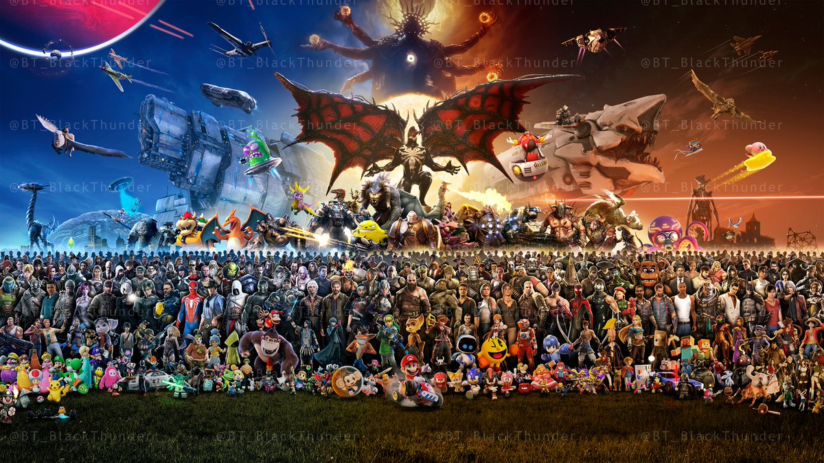 It doesn't matter on which platform you play, gaming is gaming 🎮
 
Fanart by me.
#PlayStation #Nintendo #Xbox #PC #Mobile