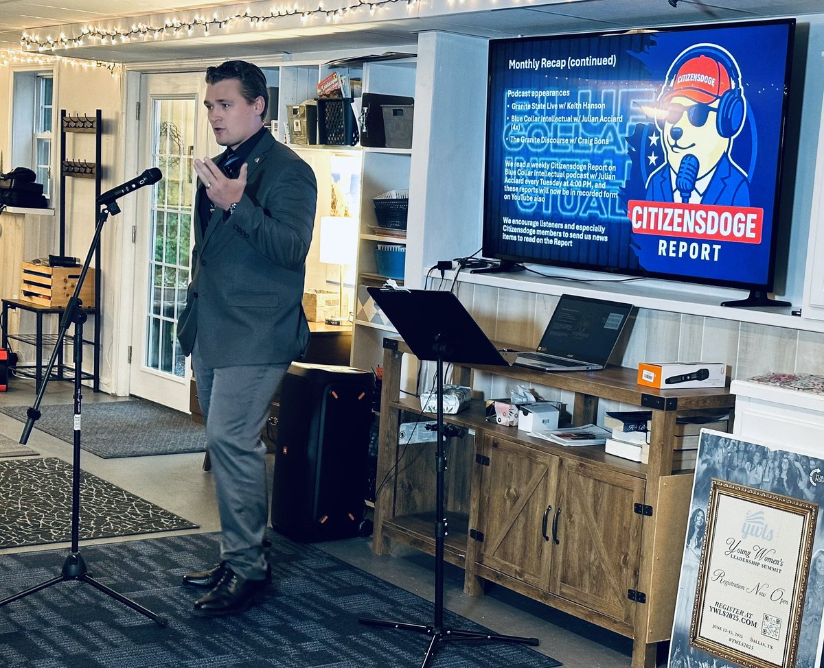 astpierre55's tweet image. Shoutout @Citizensdogeusa for having me at their action meeting last night 🇺🇸
The energy is electric, the people are coming together to support @TPUSA, and change is coming to the Northeast! 🦅
#WeThePeople #Organized #ComeTogether