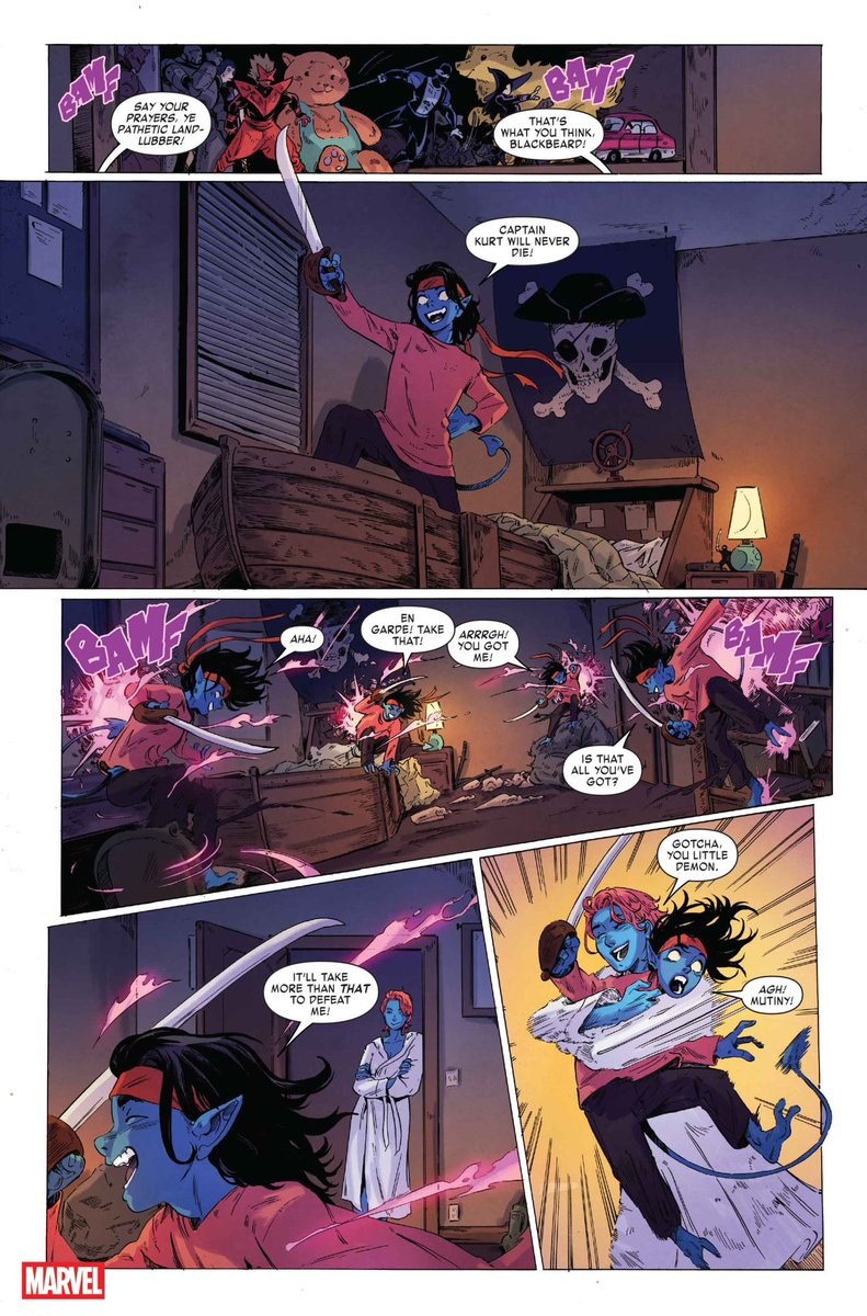 suewoodlore's tweet image. #nightcrawler nation, think the Mystique and Good Mother is an oxymoron, but this is cute as hell. From next weeks Marvel Pride.