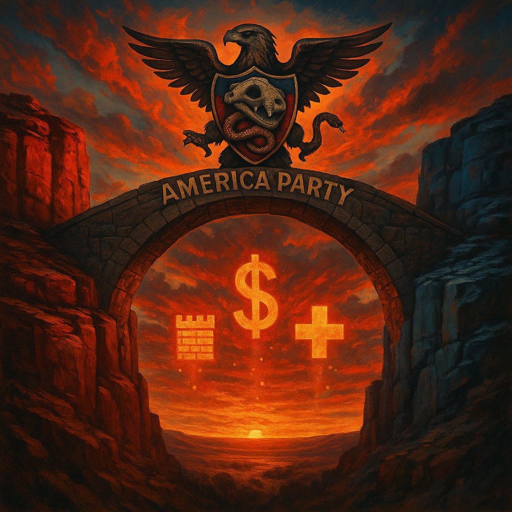 TheCyberHornets's tweet image. Dream a #UnityRising force for the majority, not the loud few. &apos;America Party&apos; is our #Gamechanger. Join the #Revolution! 💪 #NewPolitics #TruthUnleashed