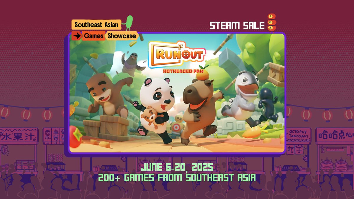 RunOut - Hothead Paw is joinning the the Southeast Asian Games Showcase — June 6–20!
Try our FREE DEMO during this wild ride!
Thank you @seagameshowcase for having us!
#RunOutHotHeadPaws #seagameshowcase